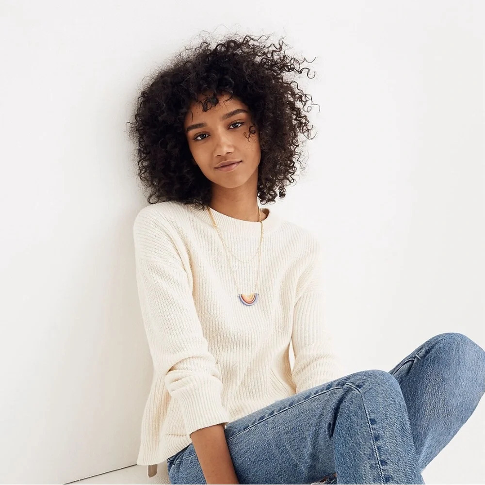 Madewell Patch Pocket Pullover Sweater Size XS